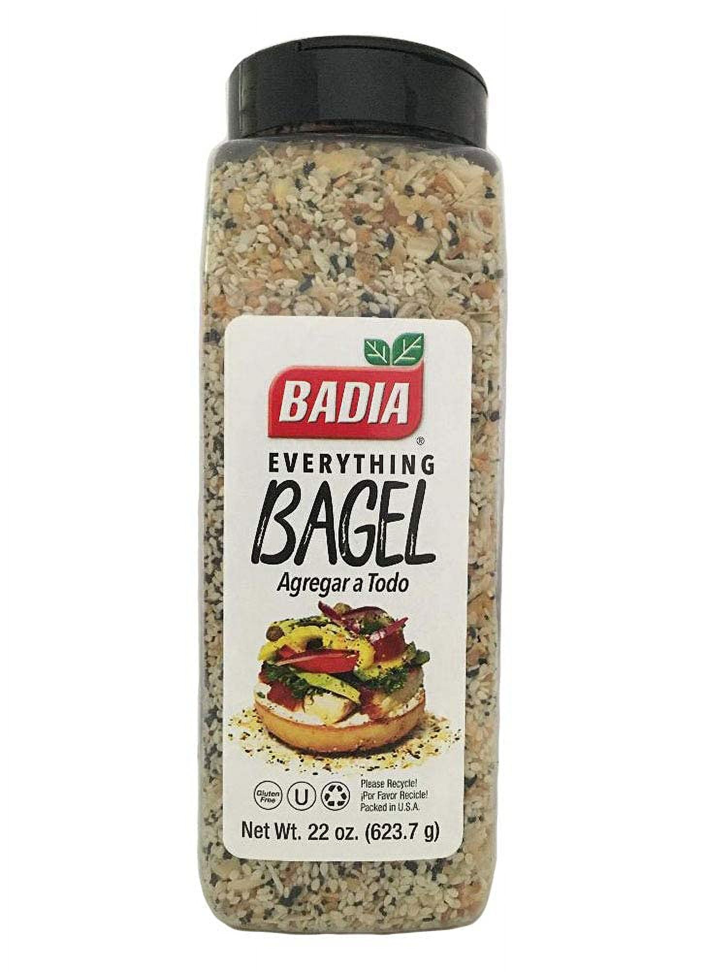 Badia Everything Bagel Seasoning Blend, Salt, Spices, Dried Minced Garlic & Onion Flakes, 22 Oz