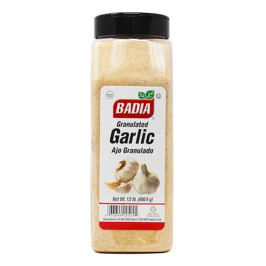 Badia Garlic Granulated, 1.5 lb - Case of 6
