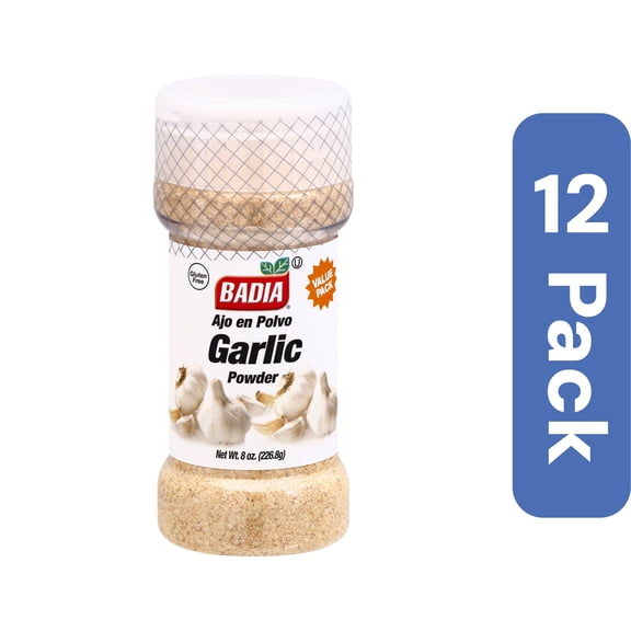 Badia Garlic Powder Seasoning 8 oz (Pack Of 12)
