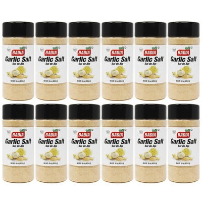 Badia Garlic Salt 16 oz (Pack of 12)