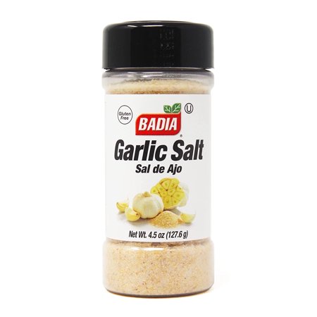 Badia Garlic Salt - 4.5 oz Pack of 2