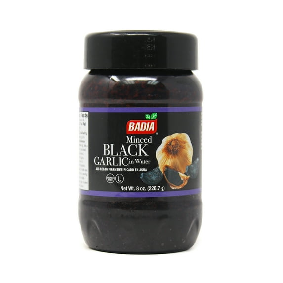 Badia Gourmet Minced Black Garlic 8 oz, GF Kosher