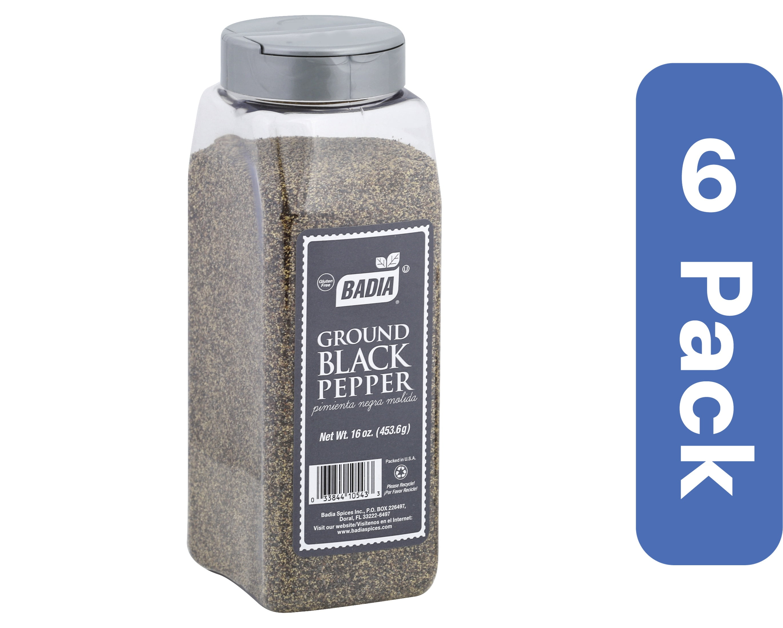 Badia Ground Black Pepper 16 oz (Pack Of 6)