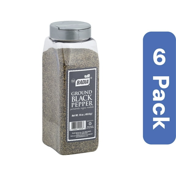 Badia Ground Black Pepper 16 oz (Pack Of 6)