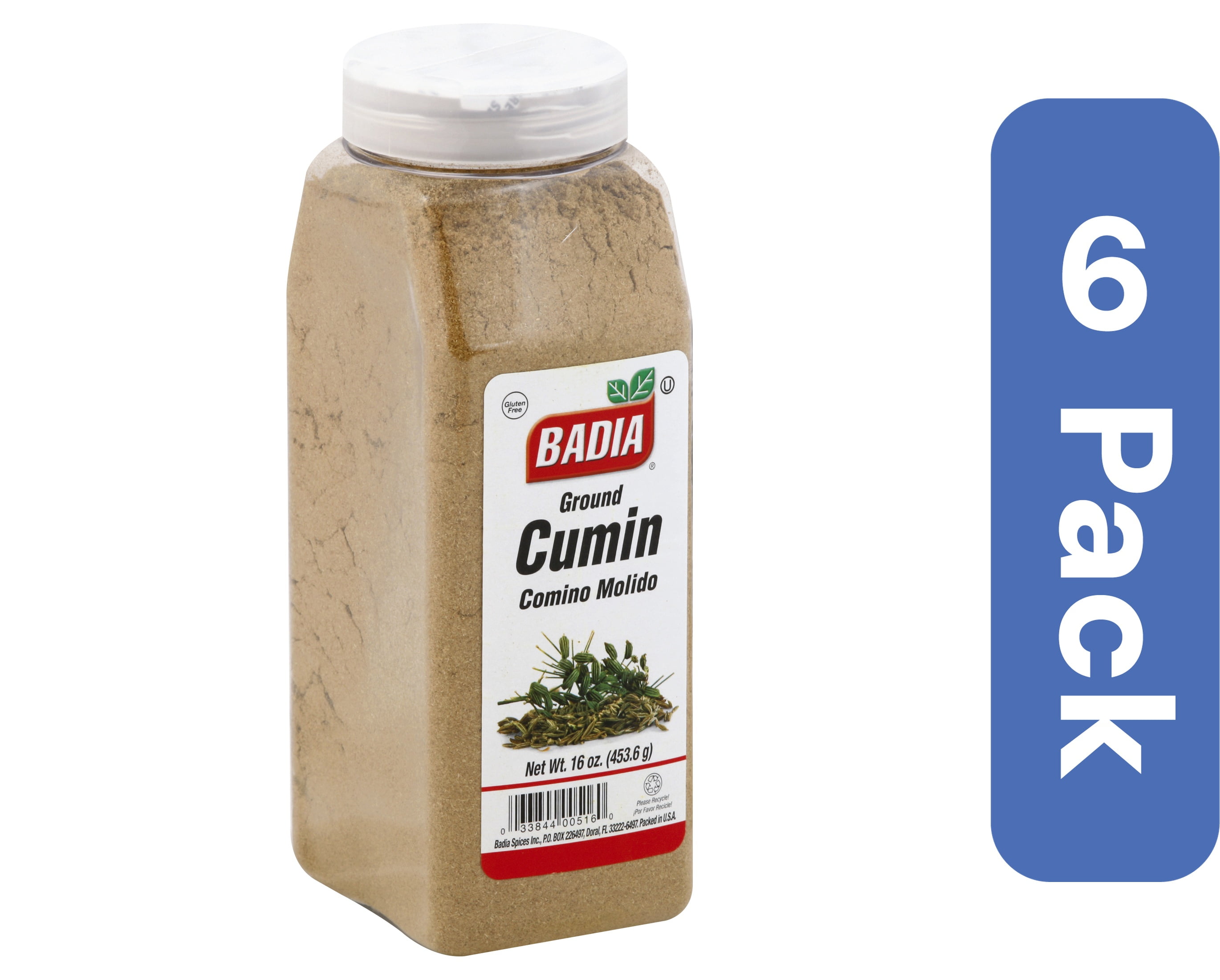 Badia Ground Cumin Seed 16 oz (Pack Of 6)