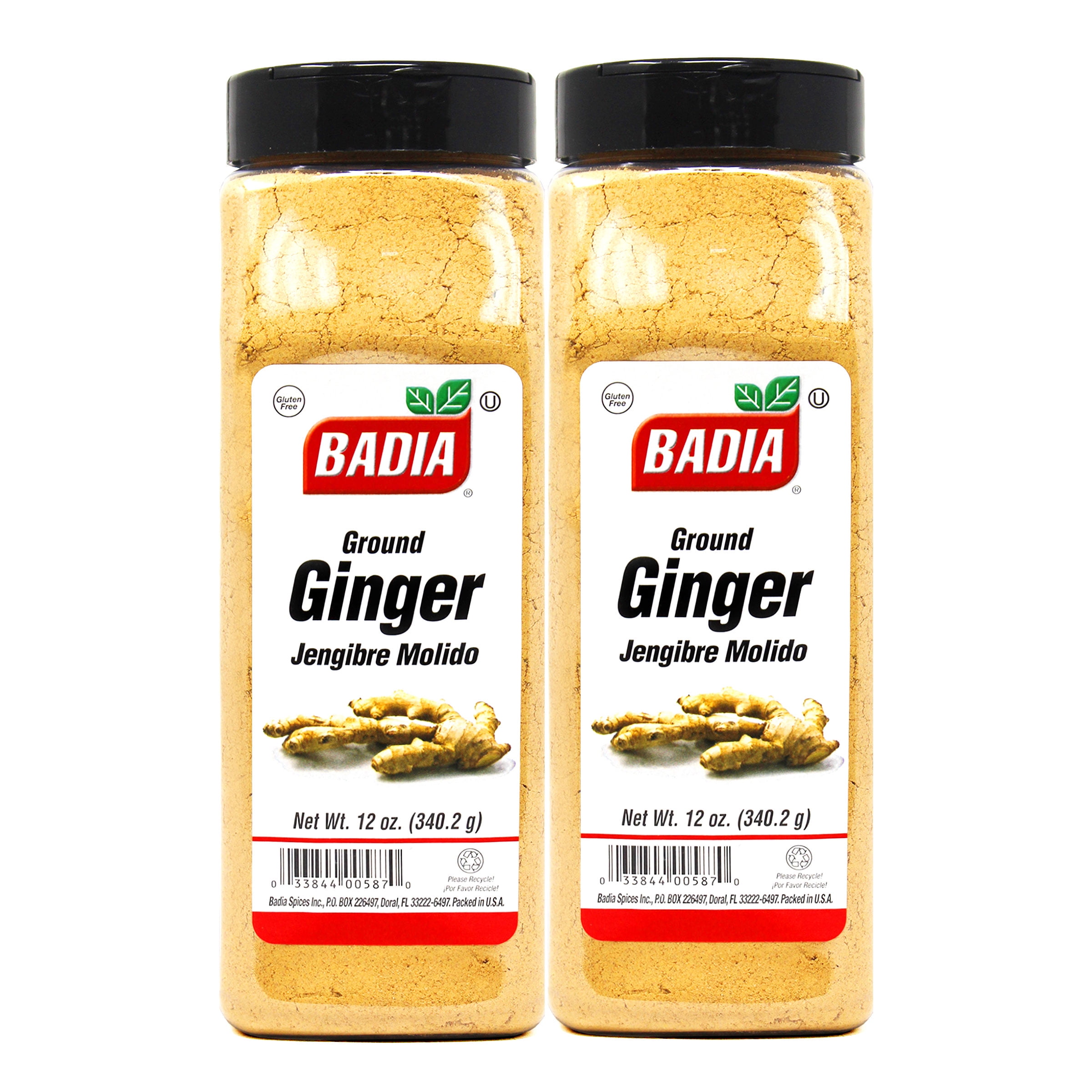 Badia Ground Ginger, 12 oz - Palatize Pack of 2