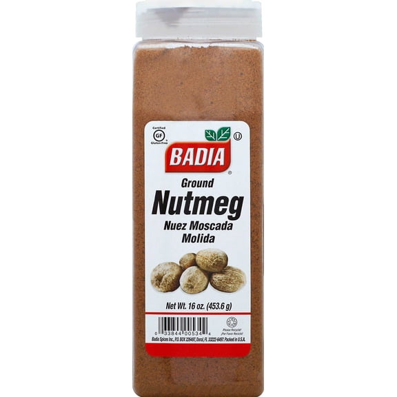 Badia Ground Nutmeg, 16 Ounce -- 6 per case.