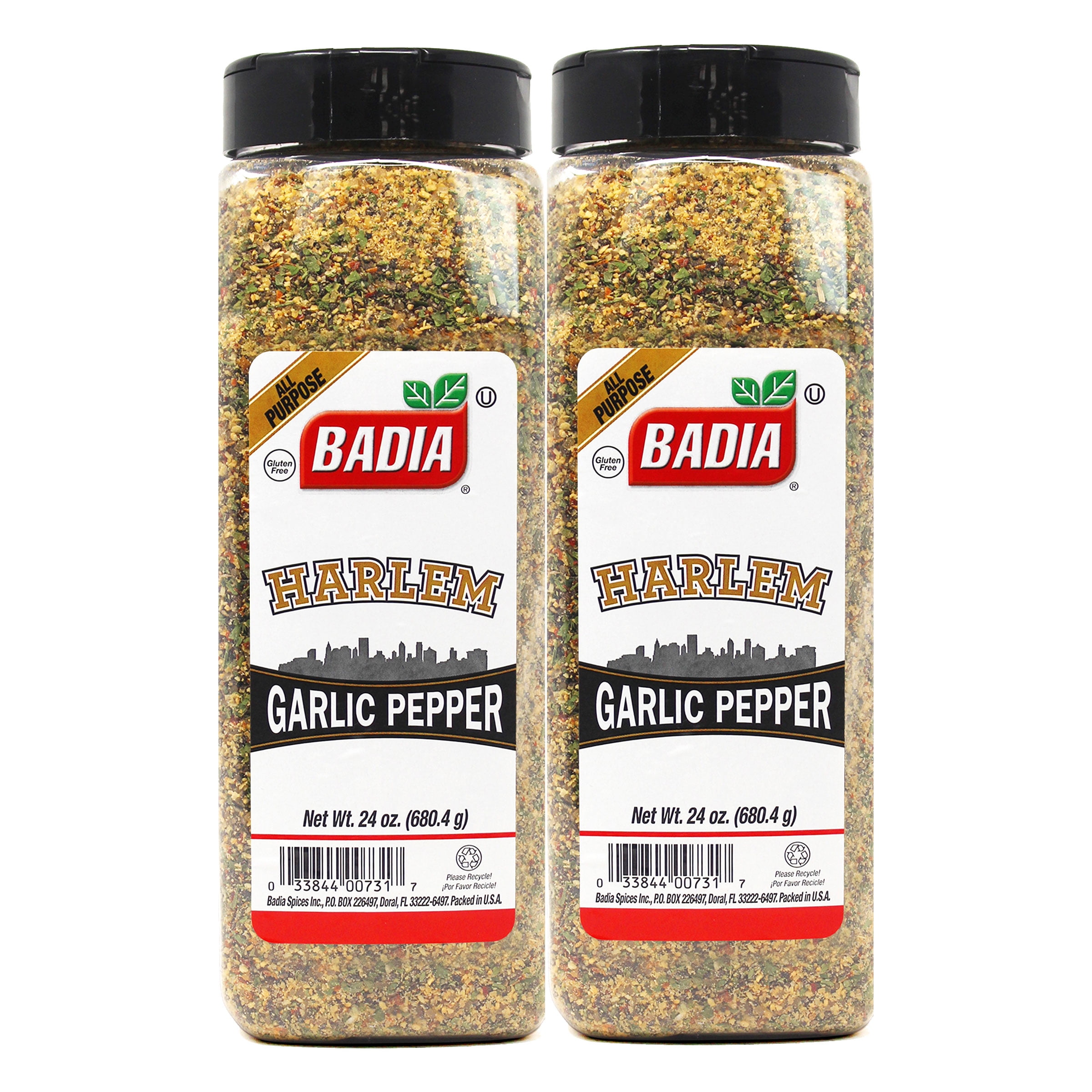 Badia Harlem Garlic Pepper, 24 oz - Palatize Pack of 2