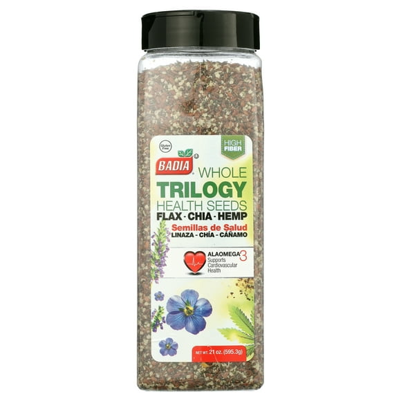 Badia Trilogy Health Seeds - Flax, Chia, Hemp Seed Blend