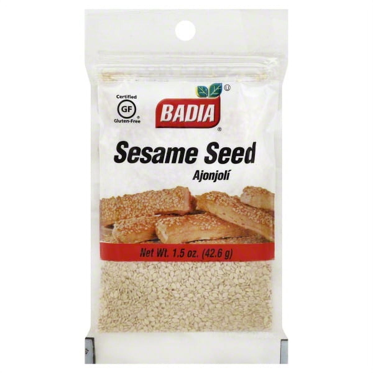 Badia Hulled Sesame Seeds, 1.5 oz Bag