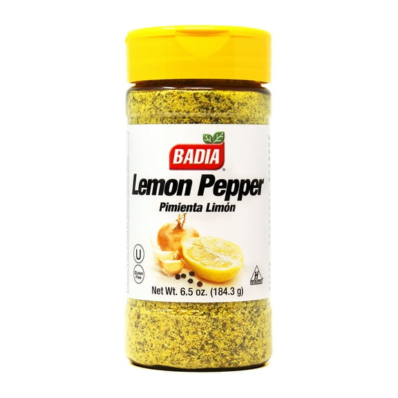 Badia Lemon Pepper Seasoning, 8 oz Bottle