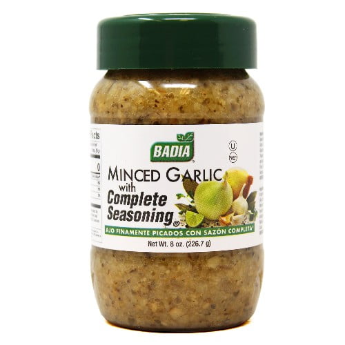 Badia Minced Garlic with Complete Seasoning 8 oz