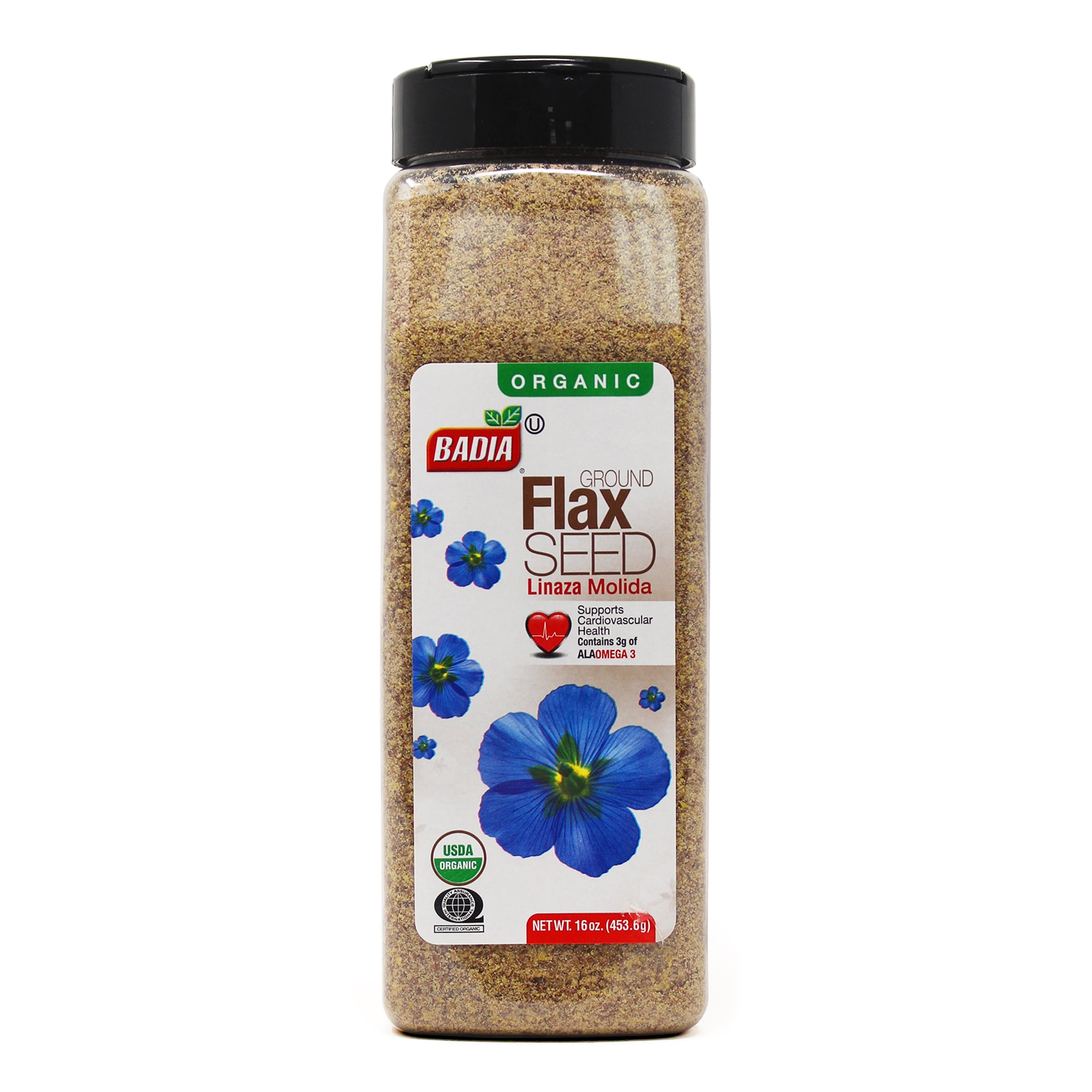 Badia Organic Ground Flax Seed, 16 Oz