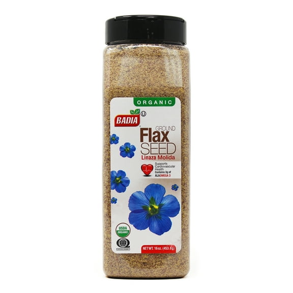Badia Organic Ground Flax Seed, 16 oz