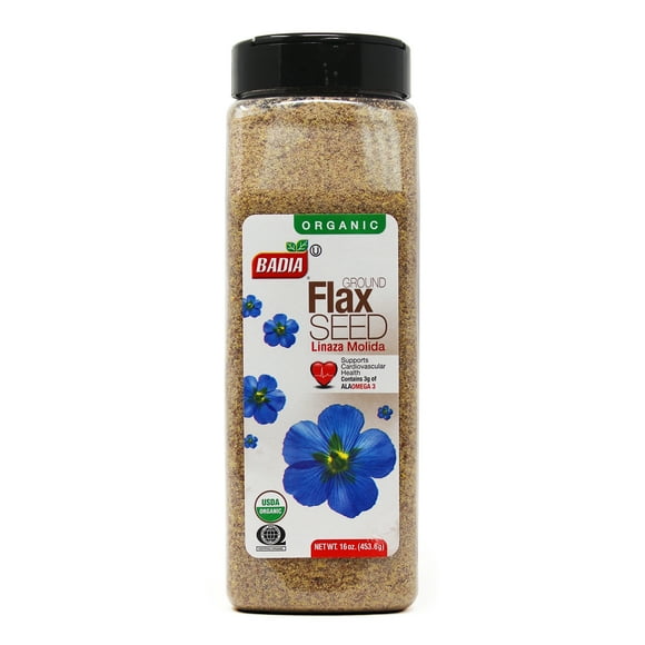 Badia Organic Ground Flax Seed, 16 oz
