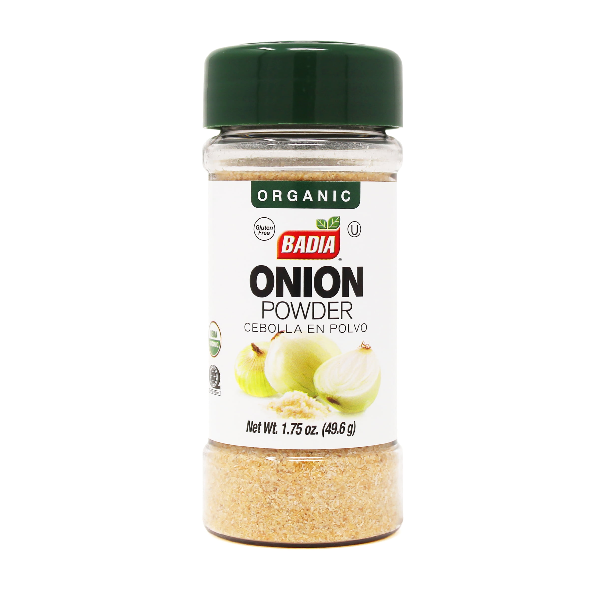 Badia Organic Onion Powder, Cebolla en Polvo, 1.75 oz Bottle