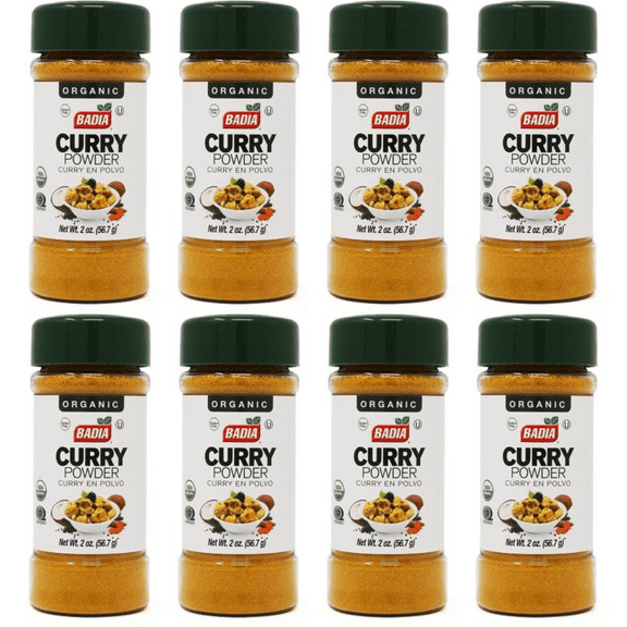 Badia Organic Standard Size Curry Powder 2 Oz., Pack Of 8