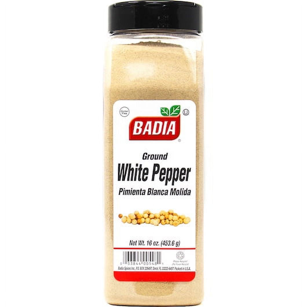 Badia Pepper White Ground, 16 Ounces, 6 per case