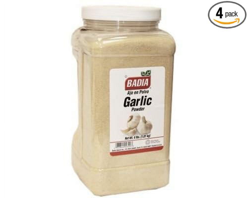 Badia Powder Garlic, 4 lbs. - Pack of 4