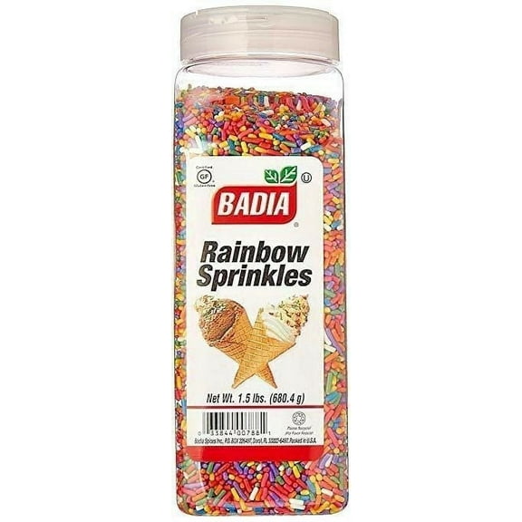 Badia Rainbow Sprinkles 1.5 Lbs