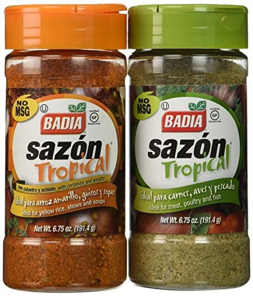 Badia Sazon Tropical Bundle - 6.75 Oz Each (Pack of 2)