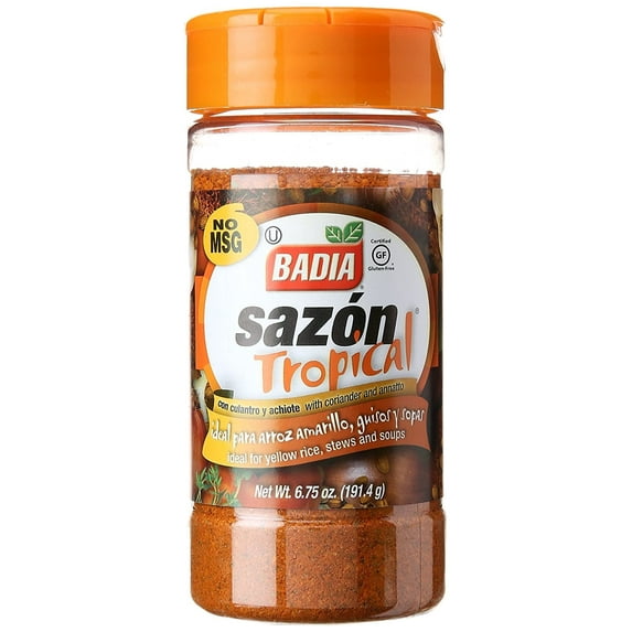 Badia Sazon Tropical With Coriander And Annato, 6.75 oz
