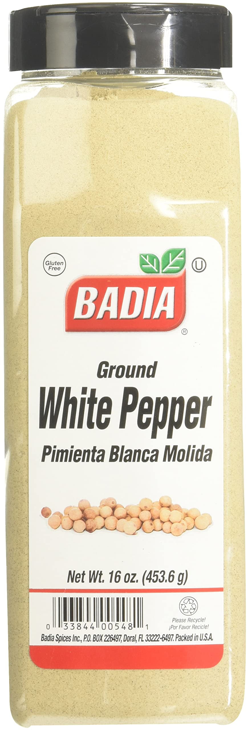 Badia Spices Inc Spice, White Pepper Ground, 16Ounce