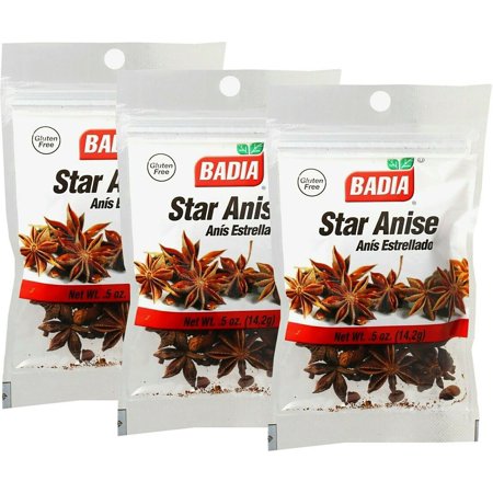 Badia Star Anise, Anis Estrellado, 0.5 oz (Pack of 3)