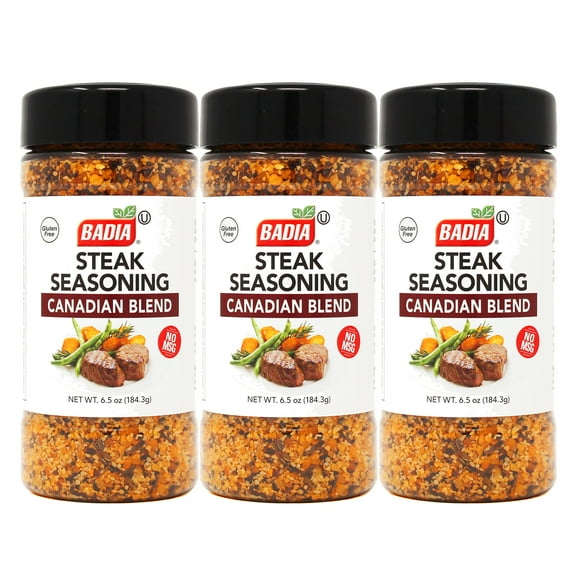 Badia Steak Seasoning, Canadian Blend, 6.5 oz - Palatize Pack of 3