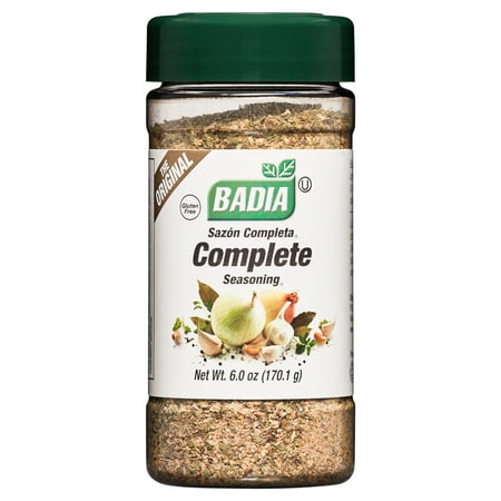 Badia Complete Seasoning, 6 oz - All Purpose Spice Blend of Garlic, Onion, Salt, Pepper, Herbs & Spices, Gluten Free