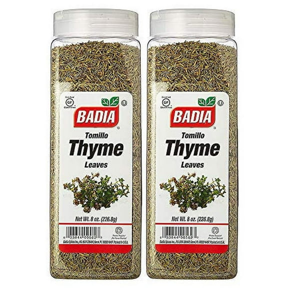 Badia Whole Thyme Leaves 8 Ounce (2 Pack)