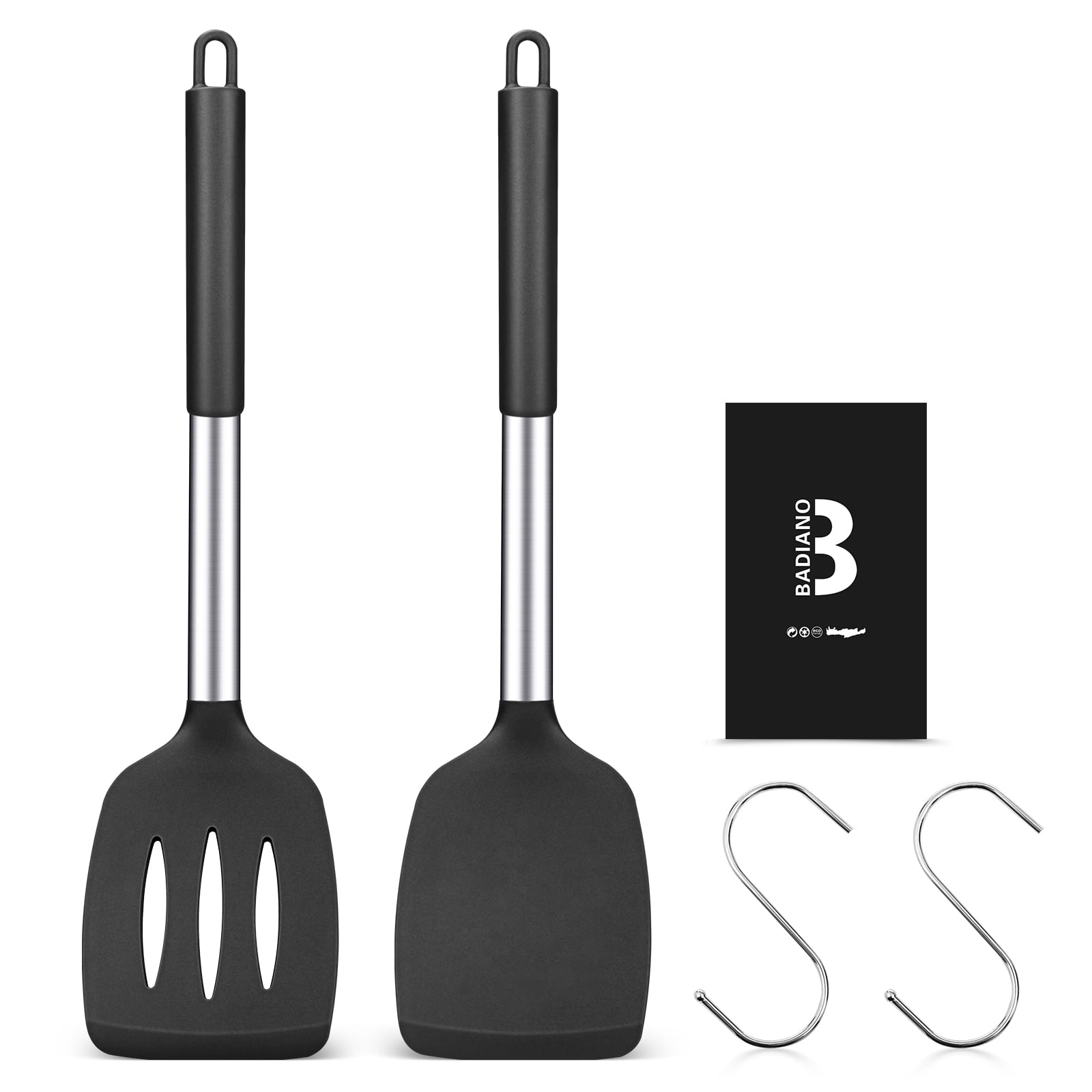 https://i5.walmartimages.com/seo/Badiano-2-Pieces-Silicone-Spatula-Sets-Non-Stick-Cooking-Utensils-Slotted-Kitchen-Turners-Black_b373e9f0-dadf-49cd-b943-840c22b0cd8d.02772ef10ce4407a689d8b091c719e5d.jpeg