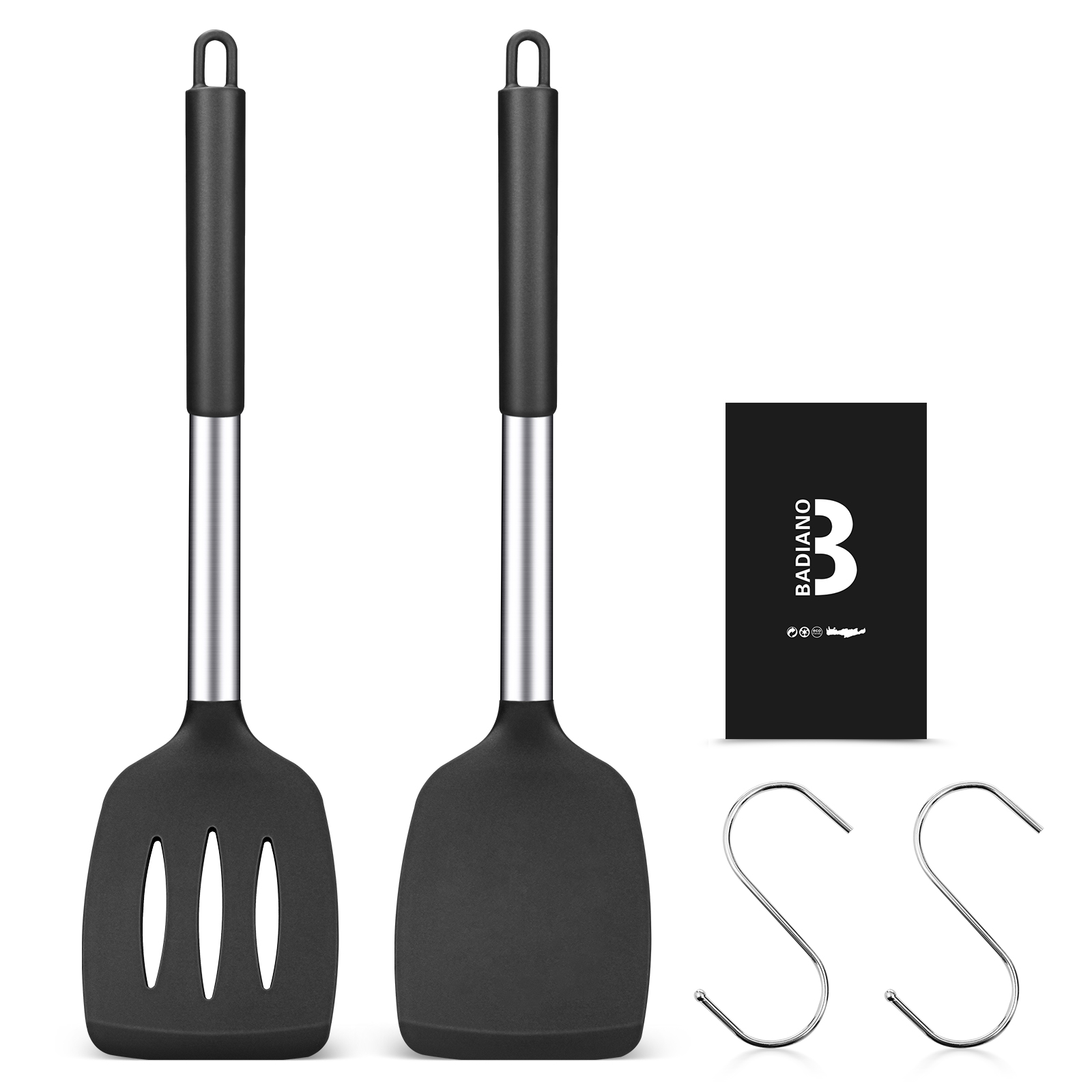 Spatula 2 in 1 Kitchen Silicone Cooking Kitchen for Cooking Silicone ...