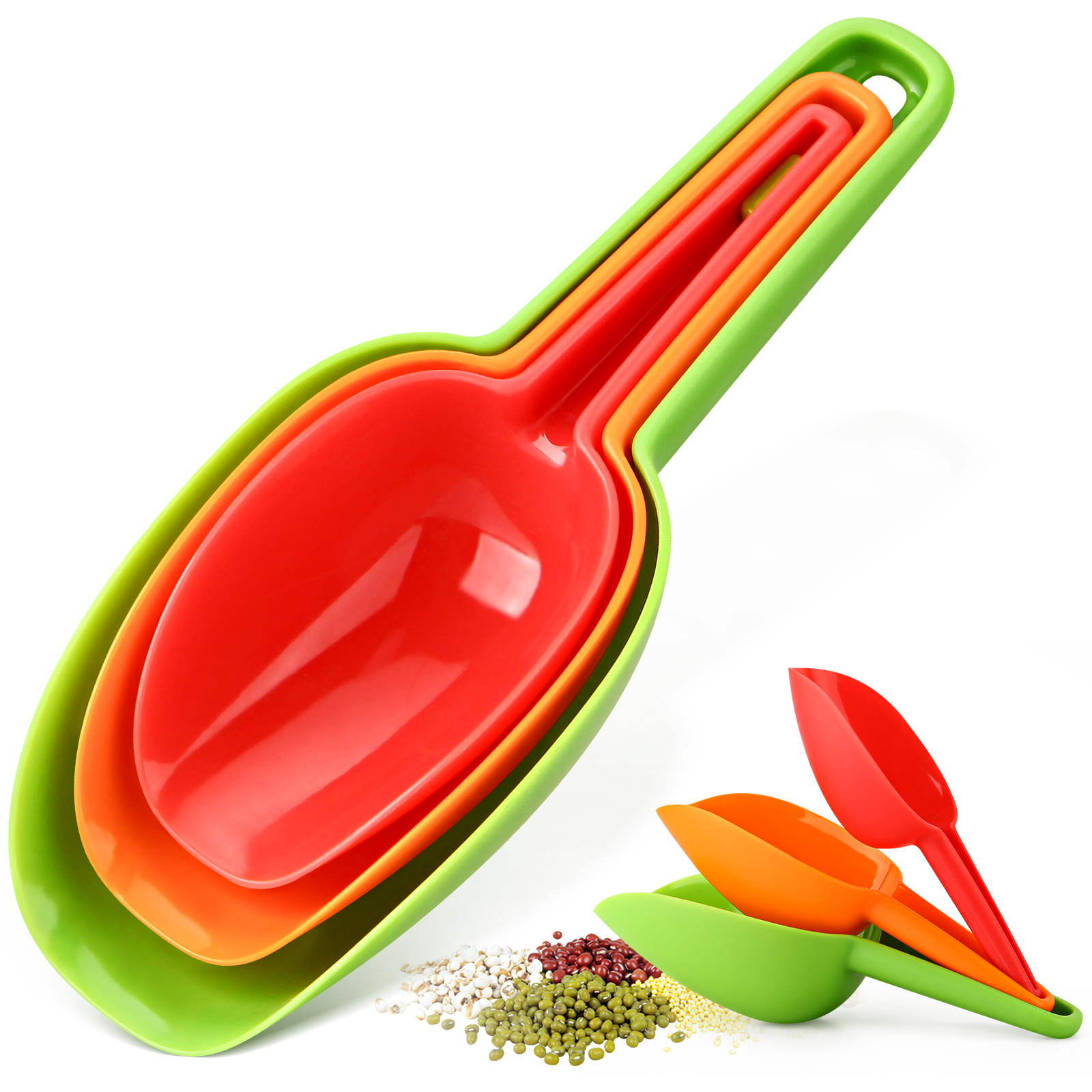 Metal Ice Scoop Small Stainless Steel Ice Scoop Suitable for Ice