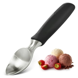  6 Ounce Ice Scoop Set of 2, E-far Platinum Black Stainless  Steel Small Scoops for Ice Cube/Candy/Flour/Sugar, Metal Utility Scoops for  Canisters, Baking, Kitchen Pantry, Rust Free: Home & Kitchen