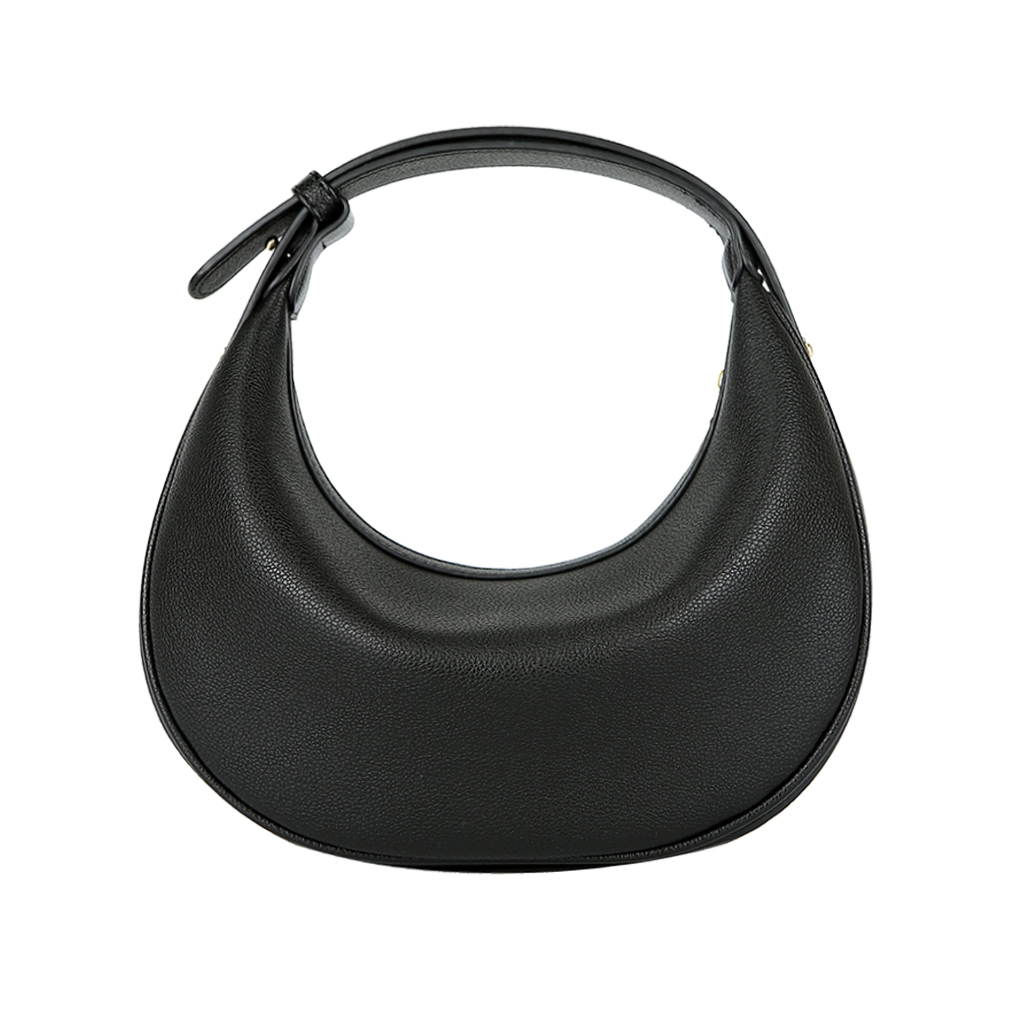 Badiya Crescent Shoulder Bag for Women Trendy Leather Crossbody Hobo Purse Vegan Clutch Handbag with 3 Adjustable Strap