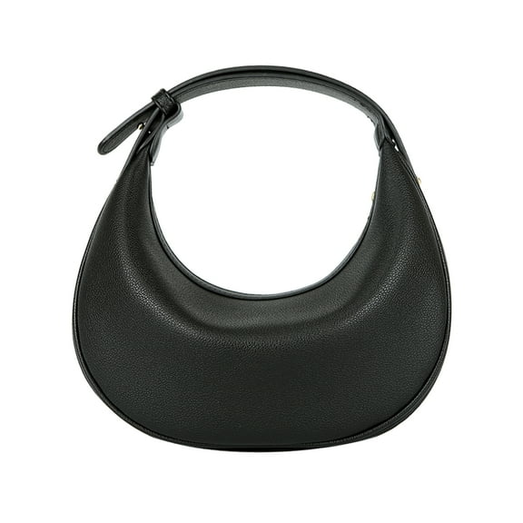 Badiya Crescent Shoulder Bag for Women Trendy Leather Crossbody Hobo Purse Vegan Clutch Handbag with 3 Adjustable Strap