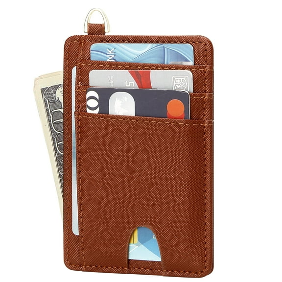 Badiya Slim Minimalist Front Pocket RFID Blocking Men & Women Card Holder Card Case