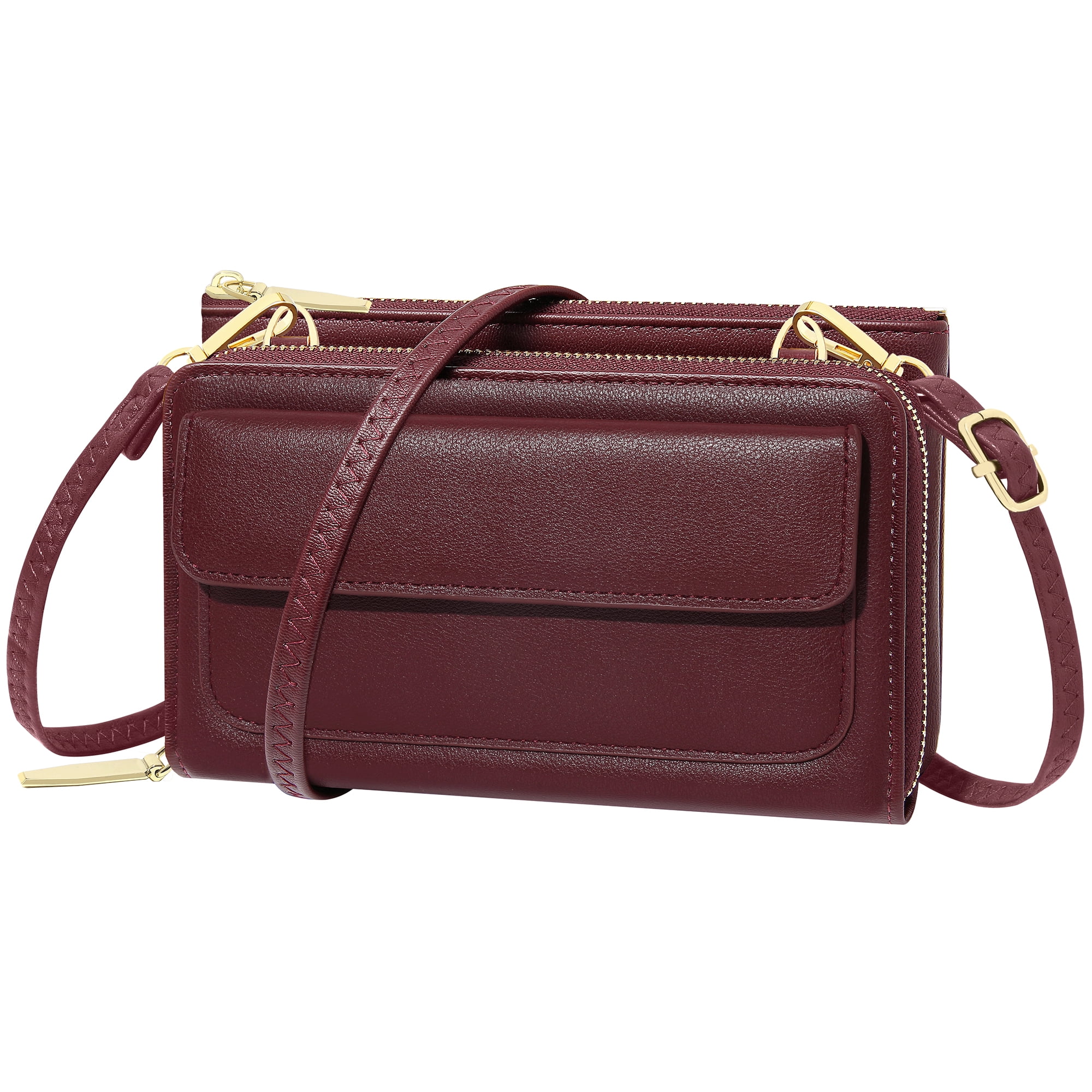 Badiya Small Crossbody Bag for Women Cell Phone Wallet Purse Mini Shoulder Handbags with Card Slots