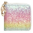 thumbnail image 1 of Badiya Small Glitter Wallet for Women Girls Women Mini Coin Purse Pouches with Key Ring, 1 of 10