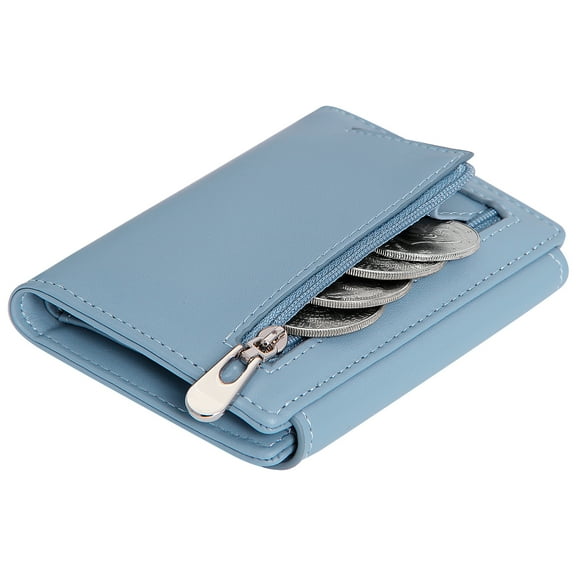 Badiya Small Wallet for Women with Zipper Coin Pocket RFID Blocking Credit Card Holder
