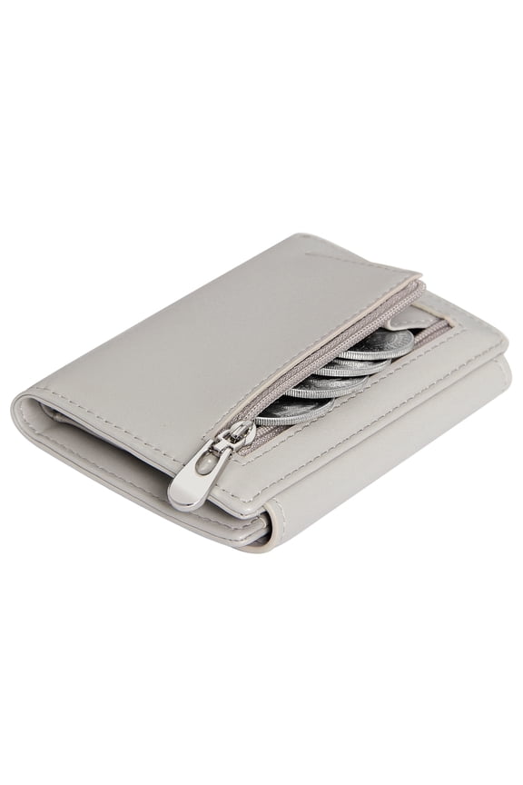 Small Wallet for Women with Zipper Coin Pocket RFID Blocking Credit Card Holder