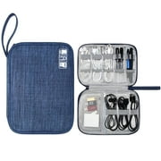Badiya Travel Cord Organizer Case and Electronic Organizer Small Cable Organizer Portable Waterproof Storage Bag
