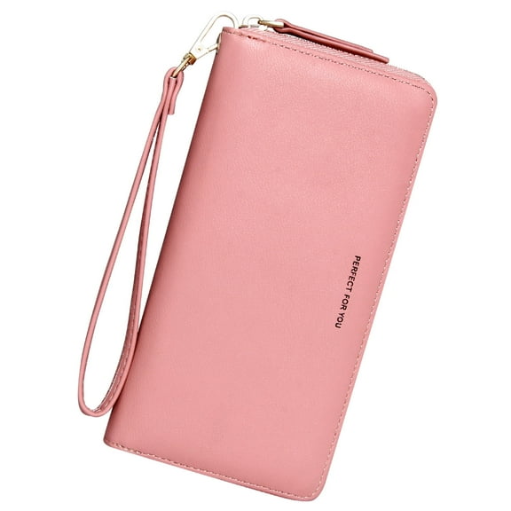 Badiya Wallets for Women Large Capacity PU Leather Credit Card Holder Clutch Wristlet Wallet