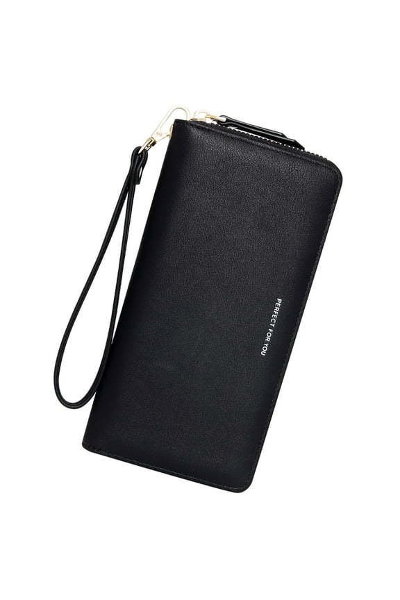 Wallets for Women Large Capacity PU Leather Credit Card Holder Clutch Wristlet Wallet