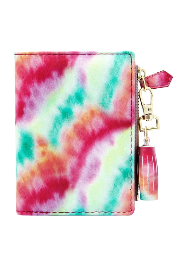 Women&Girls ID Card Holder Bifold Slim Coin Purse Zipper Small Wallet