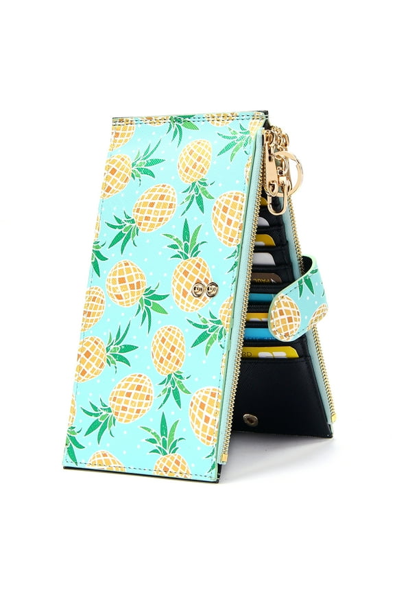 Women Wallets RFID Blocking Large Capacity Slim Bifold Multi Card Case Organizer with Zipper Pocket Gift Box