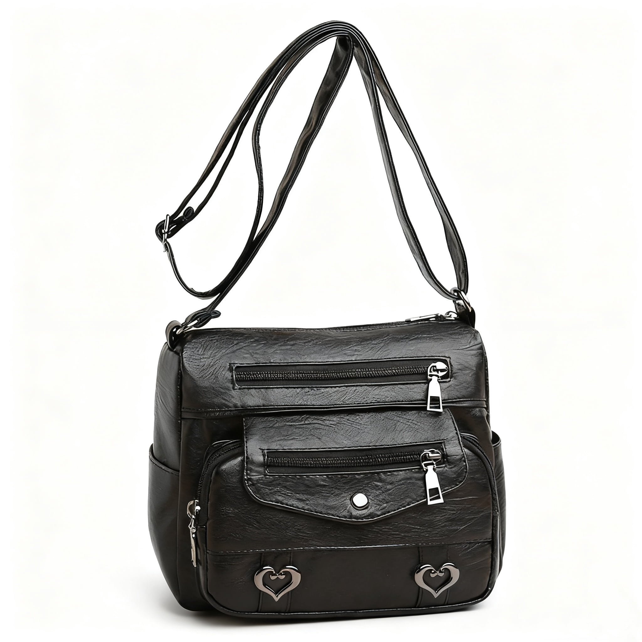 Badiya Women's Soft Leather Shoulder Bags Classic Casual Crossbody Bag for Female Purses for Women Leather Tote Bag for Women