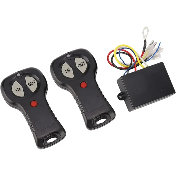 Badland Wireless Winch Remote, 1 Pair 12V Universal Wireless Winch Remote Control Controller Kit for Car Truck