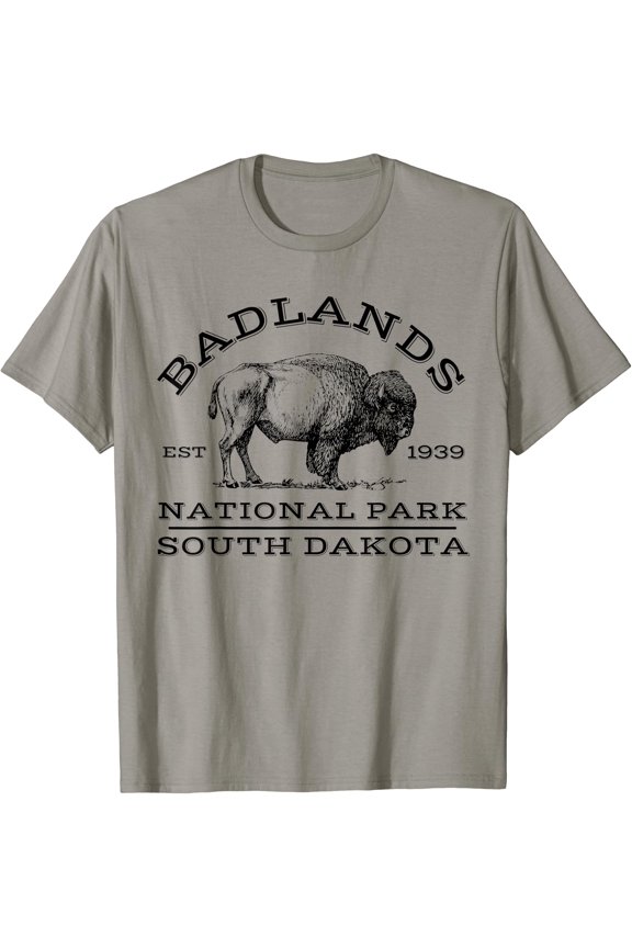 Badlands National Park Buffalo South Dakota Hike Outdoors T-Shirt, Unisex T-Shirt